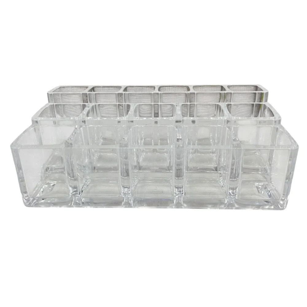 (2) Bino Clear Acrylic Lipstick Compartment Makeup‎ Organizer 16 & 36
